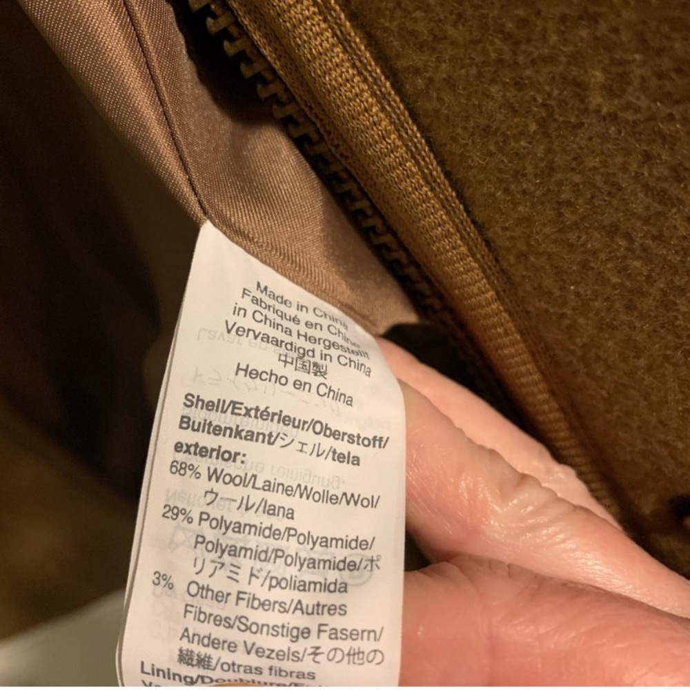Madewell Cocoon Camel Wool Coat XS - Picture 4 of 6